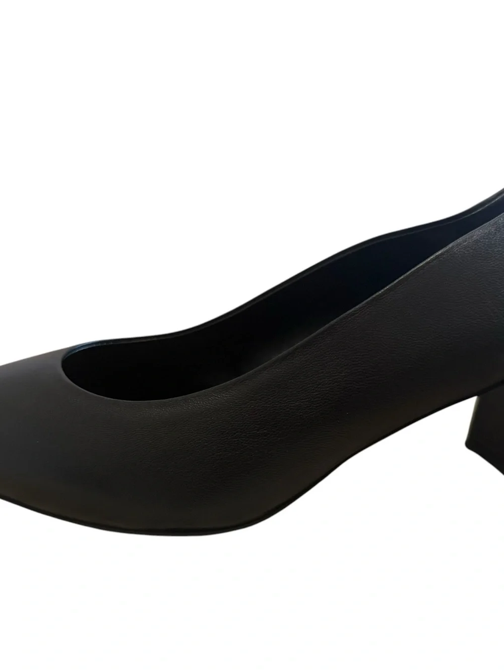 AGL Black Leather Pointed Toe Block Heel Slingback Pumps Size 40 | like new! - Picture 10 of 12